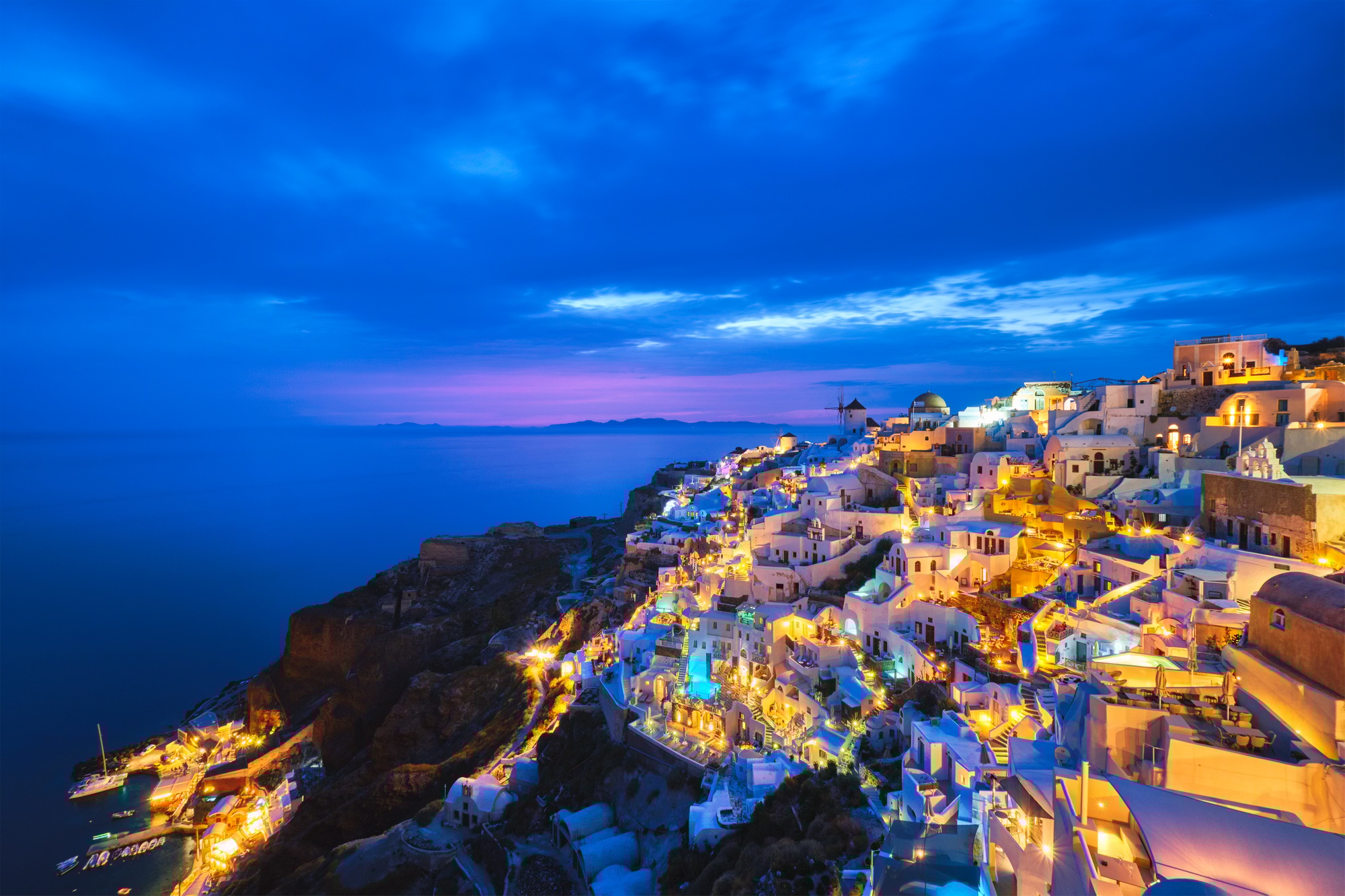 Famous greek tourist destination Oia, Greece
